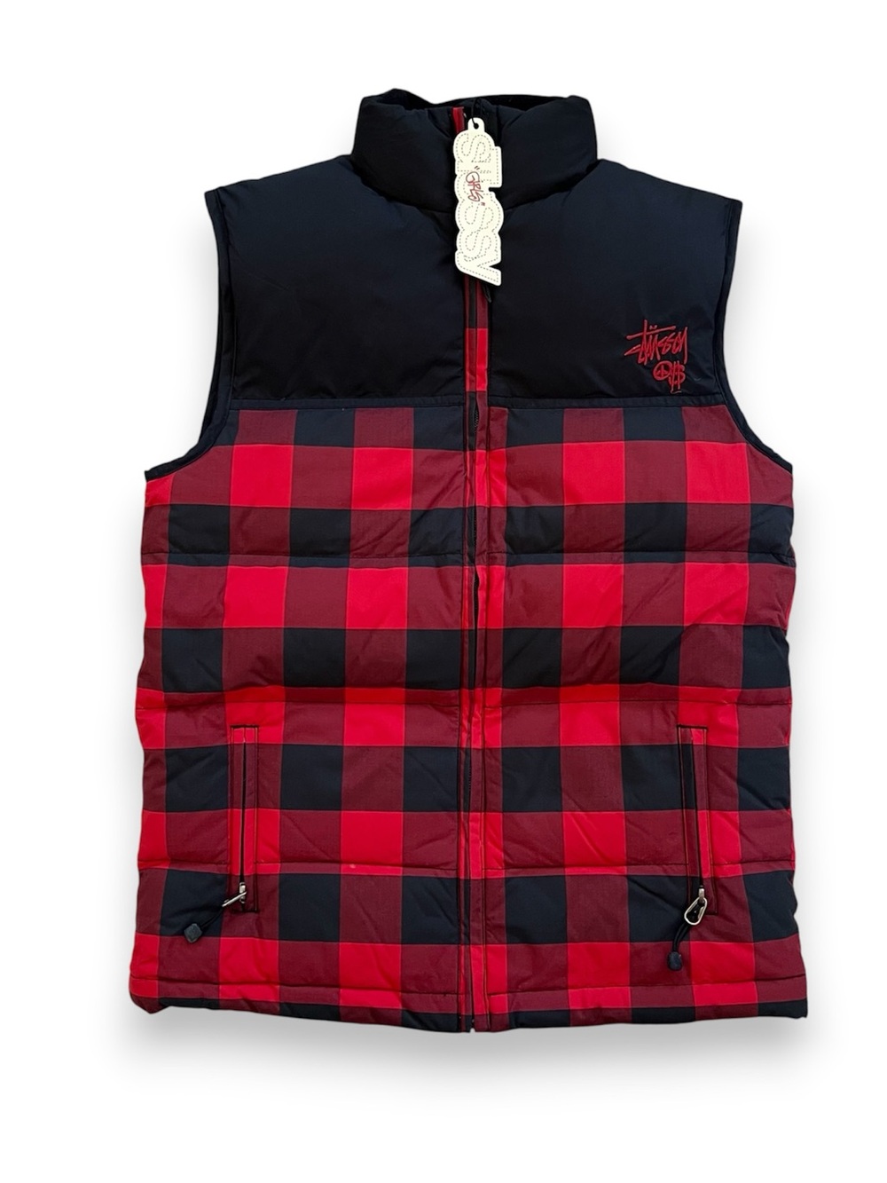 🖤NWT🖤 STUSSY Checkered Vest Black Red